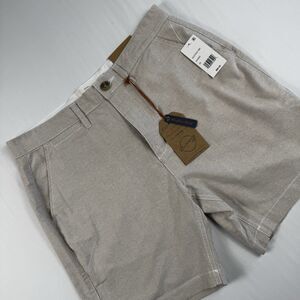 NWT Weatherproof Vintage Cotton 7" Inseam Khaki Chino Shorts Mens 32